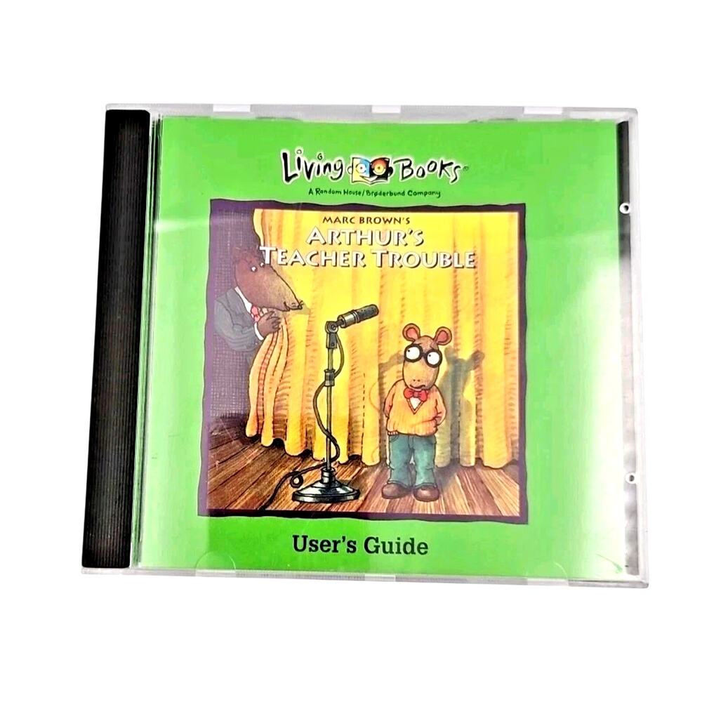 Arthur's Teacher Trouble CD by Marc Brown 1993 Broderbund's Living Books PC Game